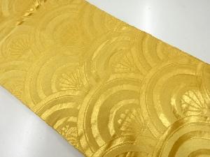 リサイクル　花青海波模様織出し名古屋帯